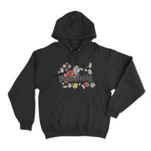 Pratt Daddy Snake And Gems Unisex Hoodie Black