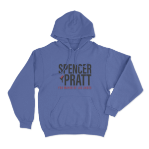 Spencer Pratt Bold Campaign Logo Unisex Hoodie Blue