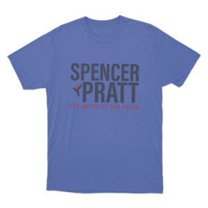 Spencer Pratt Bold Campaign Logo Unisex T Shirt Blue