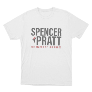 Spencer Pratt Bold Campaign Logo Unisex T Shirt White