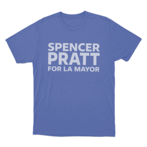Spencer Pratt For La Mayor Unisex T Shirt Blue