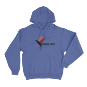Spencer Pratt Hummingbird Logo Unisex Hoodie Blue