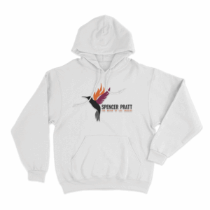 Spencer Pratt Hummingbird Logo Unisex Hoodie White